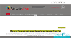 Desktop Screenshot of cartuse-shop.ro